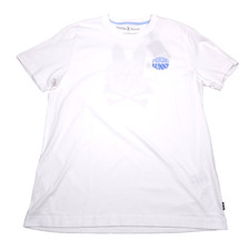 Psycho Bunny Preston White Back Graphic T-Shirt Mens Size (5) Medium Cotton Tee picture