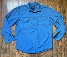 C.C. Filson Co Men’s Button Up Long Sleeve Work Shirt Cotton Size S picture
