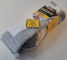 3 Pair Dickies Steel Toe Shin Protector Boot Length Work Sock White 6-12  copper picture