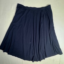 OGL Move Navy Blue Athleisure Flared Skirt with Pocket Size Large Flowy picture