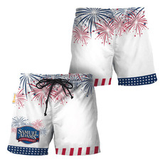 Samuel Adams American Independence Day Swim Trunks, Beach Short Hawaiian picture