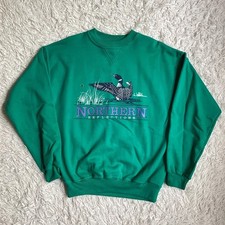 NWT Vintage Northern Reflections Women’s Small Sweatshirt 90s Loon Nature   picture