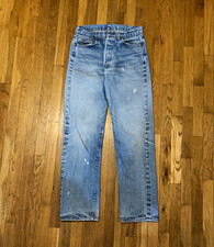 Vintage early 80's Levi's 1501 Redline Selvedge Jeans, Red tag, Size W32”xL33” picture