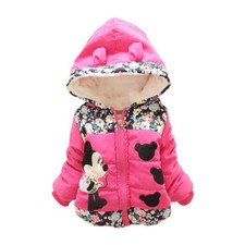 NEW Girls Baby Toddler Winter Warm Minnie Hooded Cartoon Coat Jacket  Clothes picture