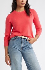 Caslon Cashmere Crewneck Sweater Sz XL (pink watermelon) picture