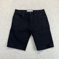 Topman Men’s W32 Black Stretch Skinny Denim Shorts picture