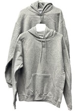 2- Champion Eco Authentic Gray Hoodie Pullover Sweatshirt Ash Gray Large picture