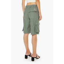MOTHER Womens The Free Fall Short Fray Size 25 Sir Yes Sir Green Cargo Military picture