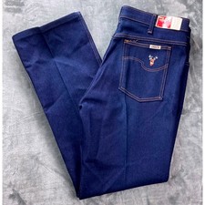 NWT Chaps by Taylor Togs Expand-A-Waist Stretch Jeans Blue 36x30 Made in USA picture
