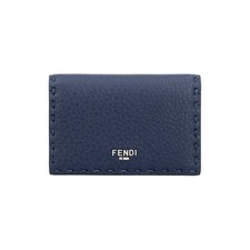 FENDI Selleria Card Wallet 7M0222 AW2F F1USI 11cmx7cmx1cm Navy picture
