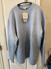 Uniqlo x JW Anderson Souffle Yarn Gradient Crewneck Sweater Light Blue Size XL picture