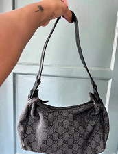 Vintage Gucci GG Denim Small Shoulder Bag Y2K Tom Ford Era picture
