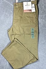 NWT Dockers Mens Broken In Khakis Sz 36 x 30 Desert San Straight Fit Flat Front picture