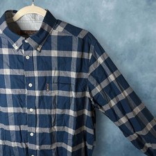 Ben Sherman long-sleeve button-up shirt featuring a check pattern. Mens L picture