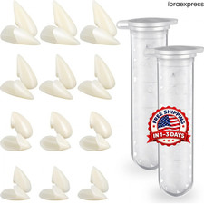 4 Pairs Vampire Fangs Fake Teeth Halloween Costume Cosplay Party Props 4 Sizes picture