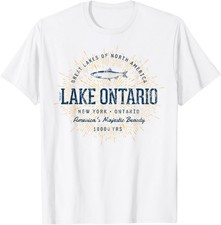Retro Style Vintage Lake Ontario T-Shirt picture