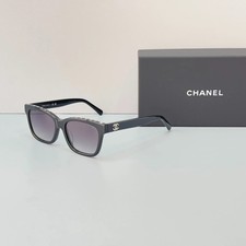 CHANEL CH5417 Black Frame Gray Polarized Gradient Lens Sunglasses picture