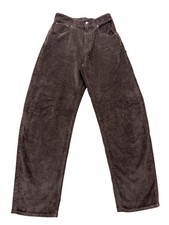 Madewell Curvy Balloon Corduroy Pants Womens 25 Brown Tapered Ankle NW861 picture