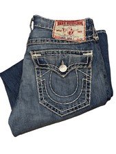 True Religion Men's Ricky Super T Jeans Size 33 Semetary picture