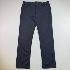 Brax Cooper Fancy Pants Mens 38x34 Dark Blue Regular Fit Textured 5-Pocket picture