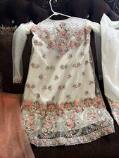 branded  Embroidered Luxury Net  3pc  Size Medium picture