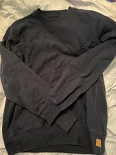 Gustin heavy sweatshirt, Medium, navy blue with speckles, excellent condition picture
