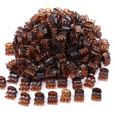 New 1CM 100Pcs/Set Hair Claw Clips for Women Girls Accessories Brown Gift Hot Sa picture