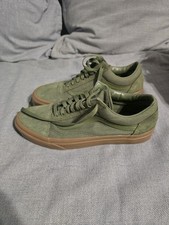 VANS Old Skool Canvas Green Lace-Up Sneakers Men’s US 9 picture