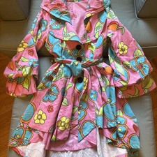 80s Vintage Neon Floral Pink Size Small Coat picture