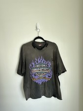 GRAIL Vintage 90s Harley Davidson Chrome Sweet Chrome Biker T-Shirt picture