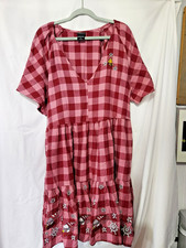 BoxLunch Exclusive Peanuts Snoopy Woodstock Christmas Dress 3X Holiday Dress picture