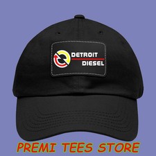 Detroit Diesel Power Racing Black Dad Hat With Leather Patch picture