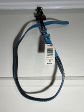 Vintage Hot Topic Mini 2 Row Pyramid Studded Belt Size 30 Blue Emo Cyber Y2K picture