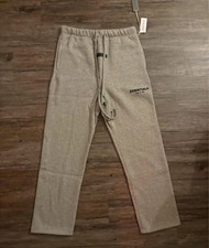 Essentials Fear of God Essentials Men’s L Gray Fleece Sweatpants Drawstring picture