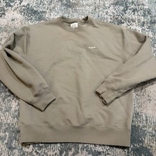 Aime Leon Dore Micro Logo Crewneck Sweatshirt Taupe Khaki Tan Men's Size XL picture