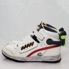 Reebok Ghost Smasher Shoes Men 9.5 White Ghostbusters Pump Strap Sneaker picture