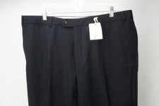 Zanella Sartoriale Frank Blue 100% Wool Mens Pants Trousers Sz 54 EU NEW picture