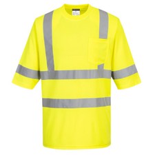Portwest S393 Dayton Hi Vis Reflective Class 3 Safety T-Shirt picture