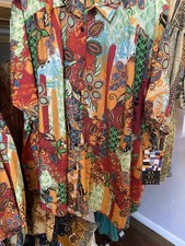 We Be Bop Women’s Plus Size 4x Button Up Tunic New  picture