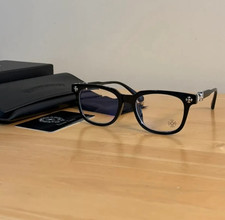 Chrome Hearts Cross Design Glasses Black/Silver Style New Fast  picture