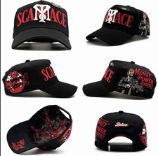 Scarface Belico Hat Baseball Cap Adjustable Snapback Black Red New with Tags picture