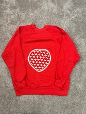 1980’s Handmade Heart Vintage Sweatshirt Size M picture