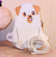 *Cute* Ghost Dog 👻💚 Glow In The Dark Crossbody Purse Halloween Bag New W/ Tags picture