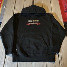 Social Distortion x Loser Machine Company Embroidered Hoodie Sz M Mega Rare picture