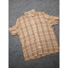 AllSaints Buddy SS Shirt Faded Taupe Plaid Relaxed Fit MS013Z Mens M NEW picture