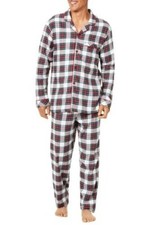 Family Pajamas 2-PC Stewart Plaid Cotton Knit Plaid 100% cotton size S picture