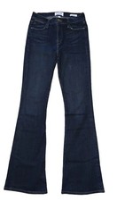 Frame Denim Le High Flare Jeans Sutherland Dark Wash Size 27 picture