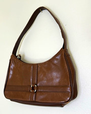 Wilsons Leather Brown Leather Shoulder Bag Y2K Hobo Purse Vintage picture