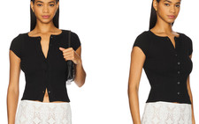 Free People x Intimately Fp Most Wanted Cardi, Black Color, New WT picture