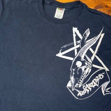 Vintage Deftones 2006 Tour Shirt Large Black Fruit of the Loom Goat Skull READ picture